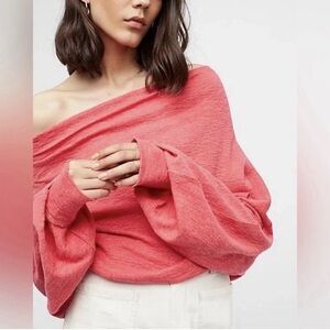 Free People We The Free Women's Skyline Thermal Top Small Boho Slouchy Casual